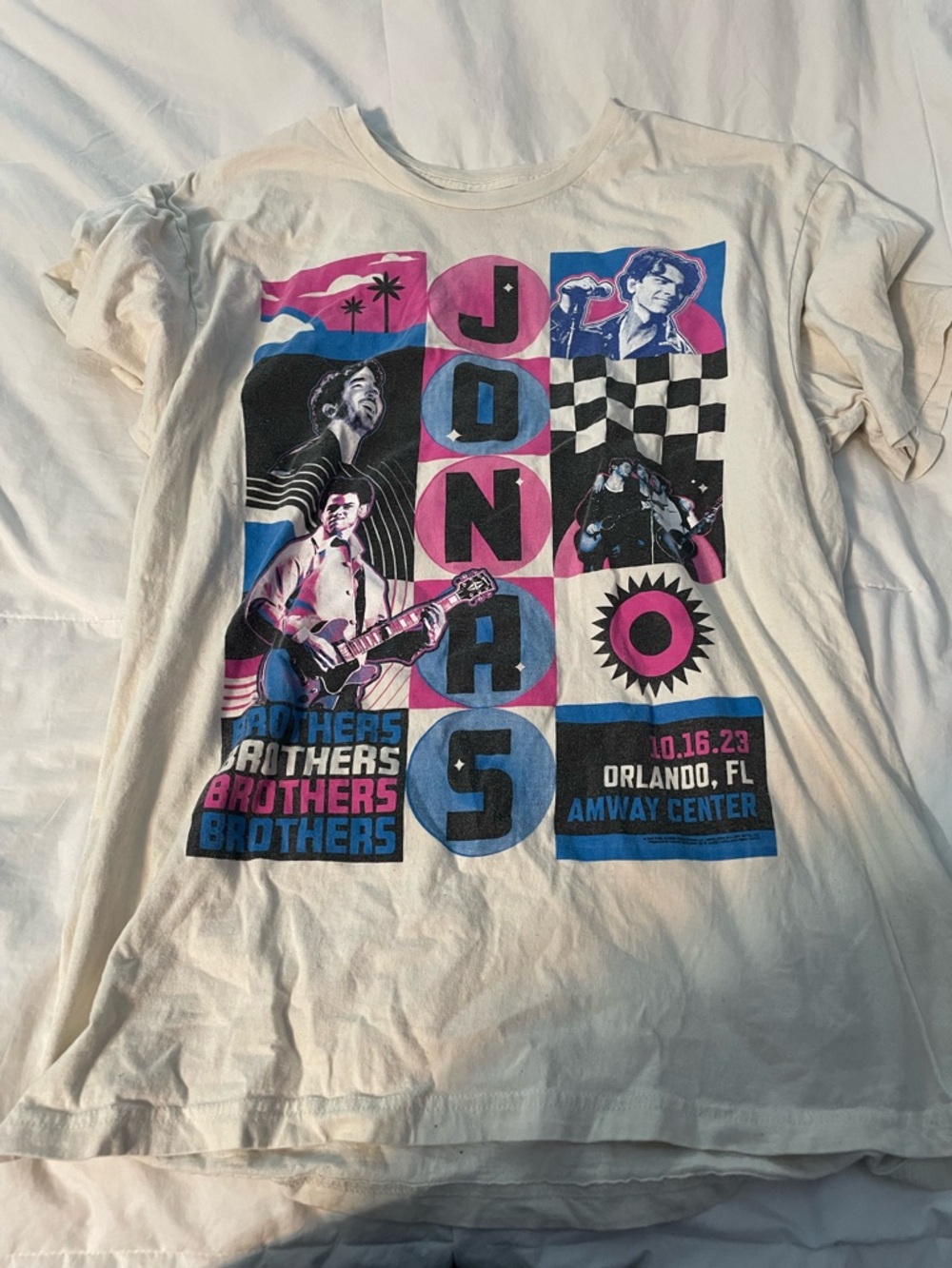 Jonas Brothers Graphic Short Sleeve Tee - White